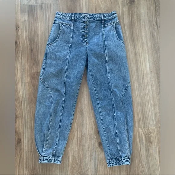NWOT Ulla Johnson Brodie Acid Wash Jeans